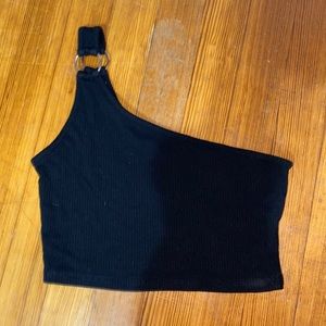 Garage One shoulder top